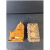 Image 2 : Musical Wooden Piano Figurine-  As Is & Storage Box with Shells