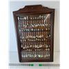 Image 1 : Spoon Display Rack with Spoons 27" x 17.75" - PICK UP ONLY