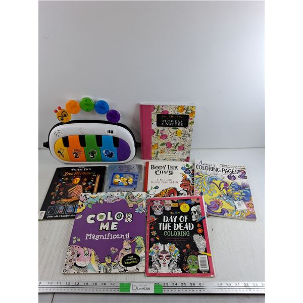 Kids Coloring Books, The Simpsons DVDs, Kids Learning Toy - Powers On, As Is