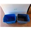 Image 2 : **(2)  Rubbermaid Plastic Storage Totes 21" x 15" x 16", Cannot Ship