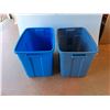 Image 3 : **(2)  Rubbermaid Plastic Storage Totes 21" x 15" x 16", Cannot Ship