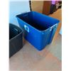 Image 3 : **(2) Plastic Storage Totes 27" x 18" x 18", Cannot Ship