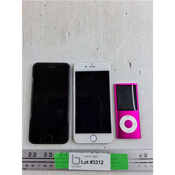 (2) Apple iPhone 6, Apple iPod - As Is