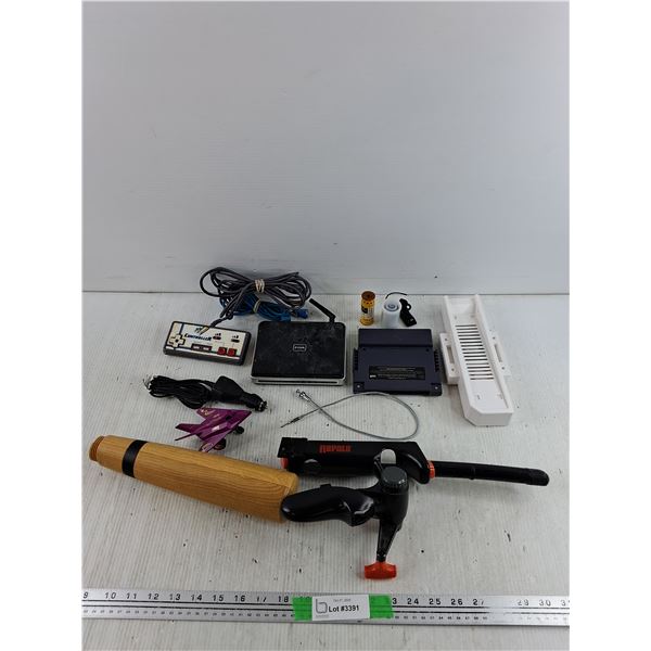 D Link Router, Galoob Cartridge, Wii Cooling Stand, Misc