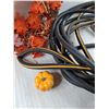 Image 4 : Halloween Wreath, Pumpkin Ornament, Garden Hose - Approximately 13ft - PICK UP ONLY