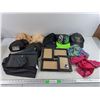 Image 1 : Various Baseball Hats, Hanging Closet Organizer, Veils, Picture Frame 12" x 12"
