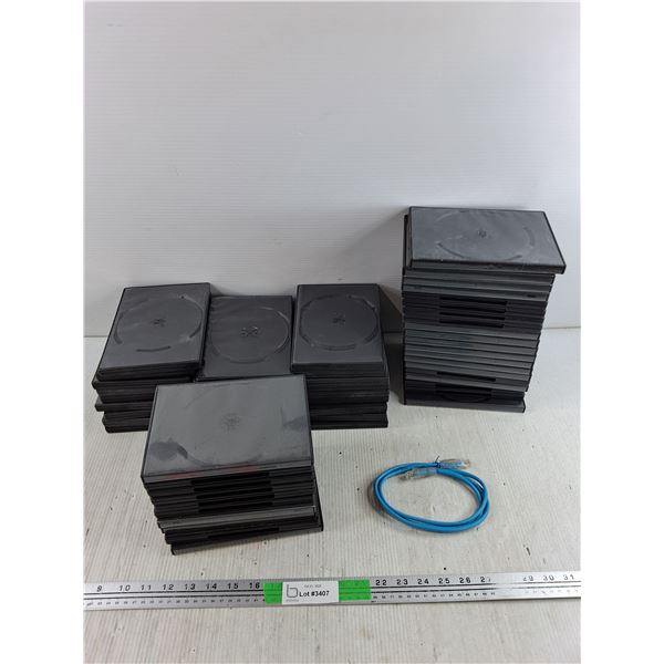 Empty DVD Cases, WLAN Cable