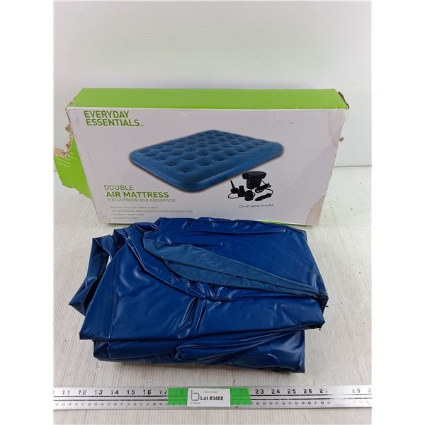 Double Air Mattress - No Pump, As Is
