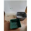 Image 2 : **(3) Plastic Storage Totes 23" x 16" x 13", Cannot Ship