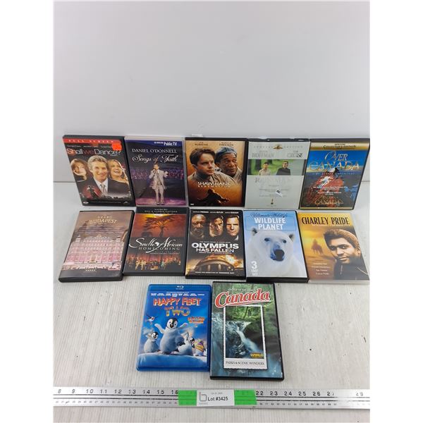 Various DVDs - Happy Feet Two, Wildlife Planet, Grand Budapest Hotel