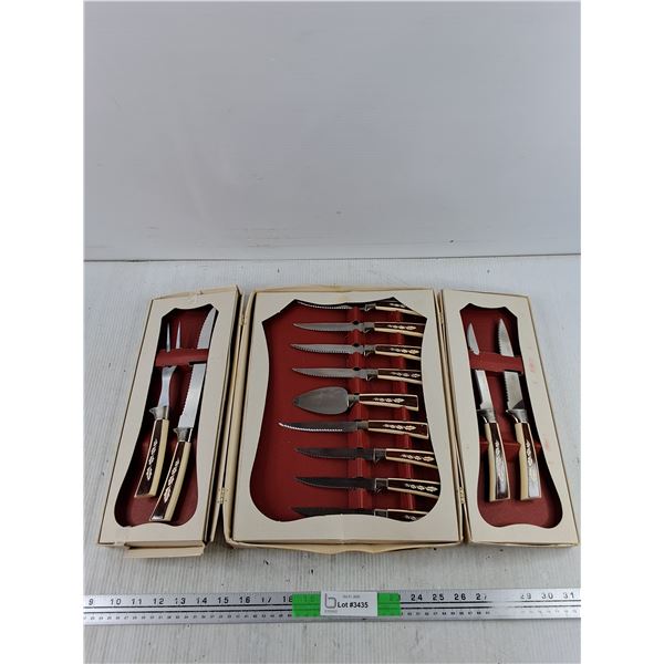 19 pc Sheffield English Stainless Steel Utensils Set
