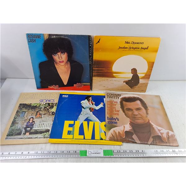 Vinyl Records - Rosanne Cash, Conway Twitty, Elvis Presley