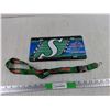 Image 1 : Saskatchewan Roughriders Front License Plate, Pilsner Neck Keychain