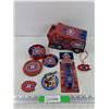 Image 1 : Montreal Canadiens Coasters, Talking Bottle Opener, Patches, Coin Bank