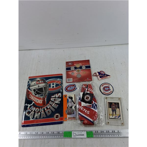 Montreal Canadians Wall Decor, Key Chain, Coin Set, Hockey Card, Patches
