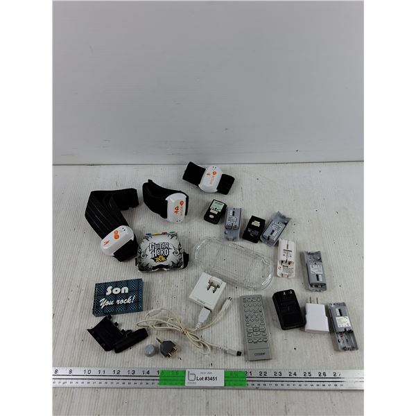 Various Batteries, Citizen Remote, EA Sports Tracker, PSP Case, Misc, As Is