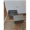 Image 1 : **(2) Plastic Storage Totes 22" x 16" x 13", Cannot Ship