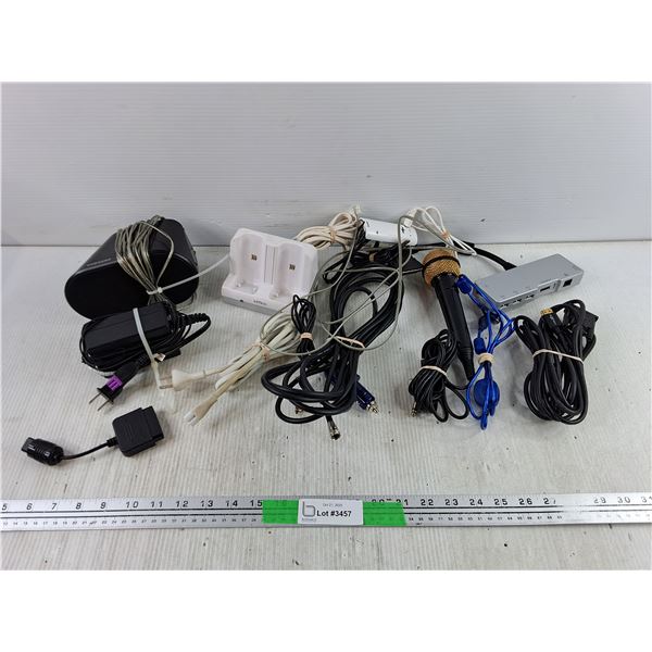 Samsung Speaker, Microphone, HDMI Cable, Various Cords, Misc - As Is