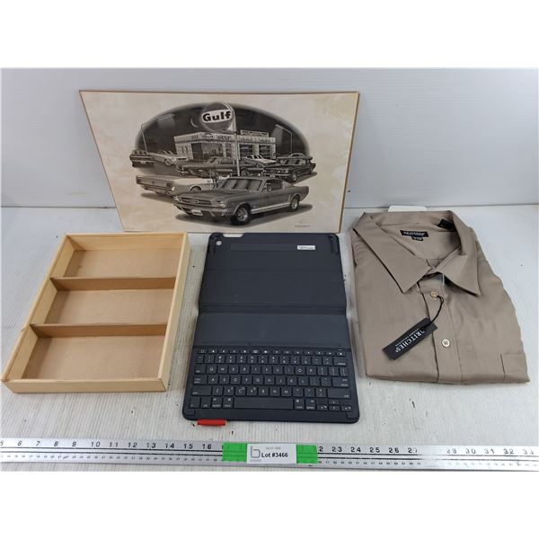 10" Tablet Keyboard Case, Britches Shirt - Size 37/38, Gulf Wall Decor, Small Display Rack 12" x 9"