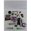 Image 1 : .22 Pellets, Playing Cards, Montreal Canadians Shirt Pin, Folding Knives, Rings, Key Ring, Misc