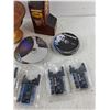 Image 5 : Footed Wooden Bowl, Ink Cartridges, Various CDs, Saskatchewan Pool Bottle