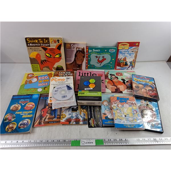Books - Dr Seuss, Wreck it Ralph, Egg in the Hole, PDF Converter, DVD Cartoons