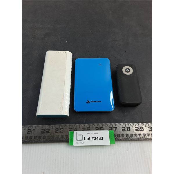 (3) Power Banks - Untested
