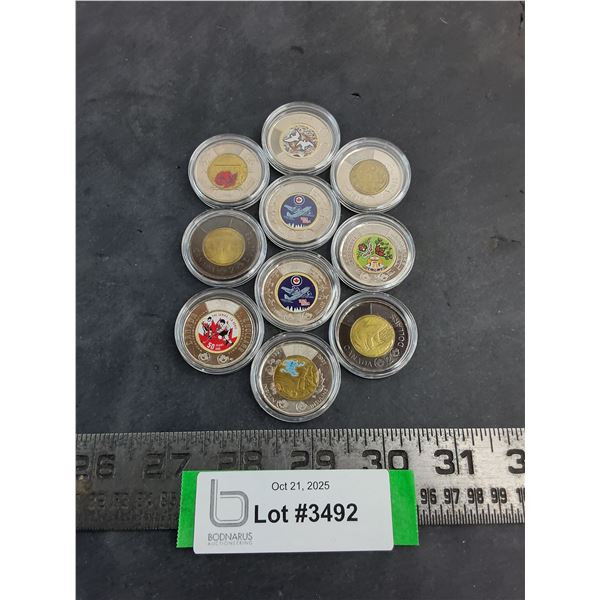 (10) Collectable Canadian $2 Coins