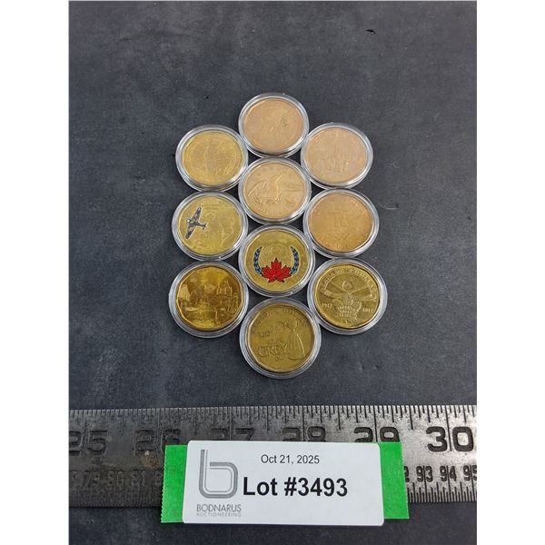 (10) Collectable Canadian $1 Coins