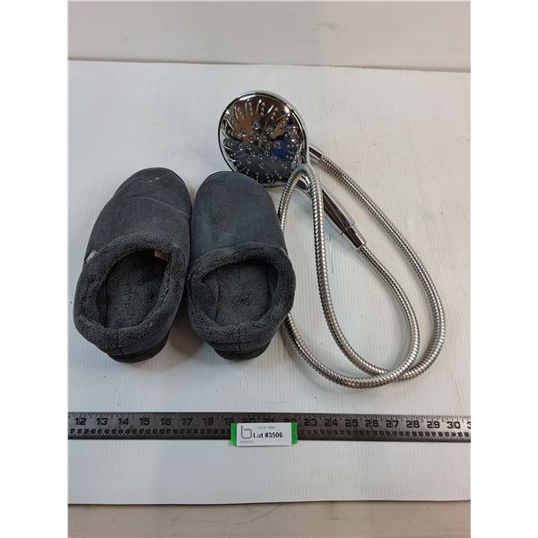 Moen Magnetic Shower Head, Isotoner Slippers Size 9.5-10.5
