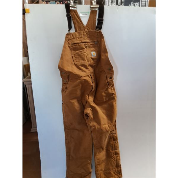 Mens "Carhartt" Lined Overalls Size L Loose Fit