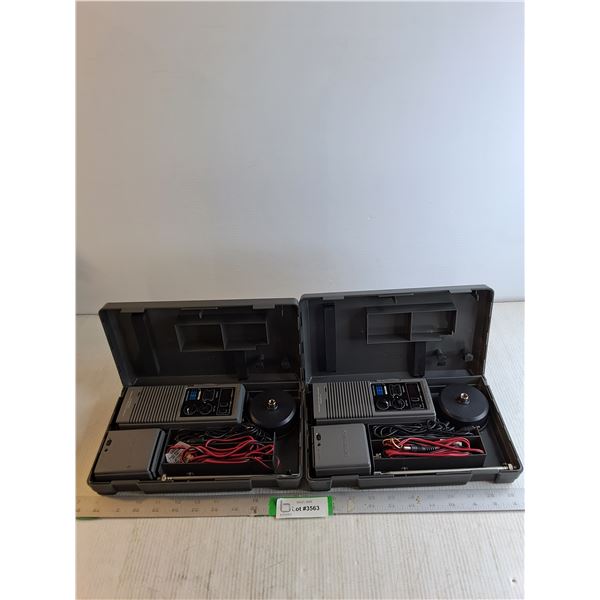 (2)Vintage "Realistic" Handheld CB Radios In Case