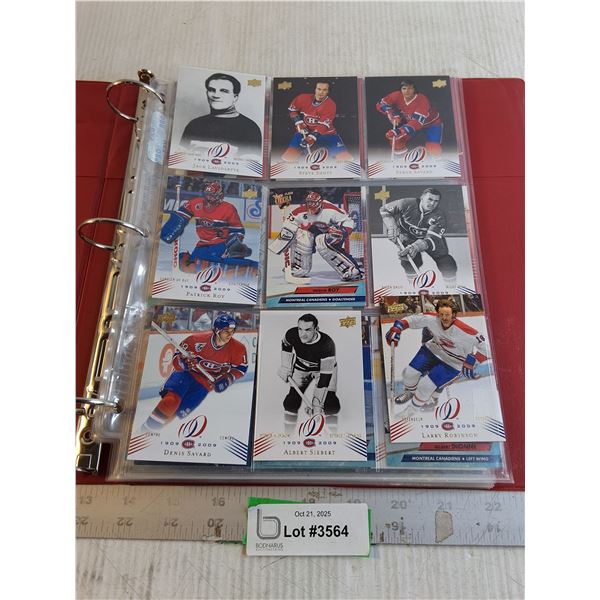 Binder Of Hockey Cards - Cards Of "Early -  Montreal Canadians"
