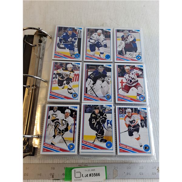 Binder Of Hockey Cards - "Rookie Pages"