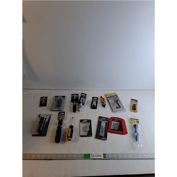 Replacement Bulbs,  Mini Ratchet Set, Spark Plug Gapper,Flashlight, Ice Scraper, Etc