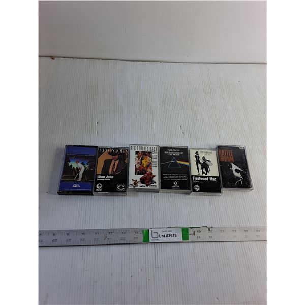 Cassettes: Elton John, Fletwood Mac, Pink Floyd