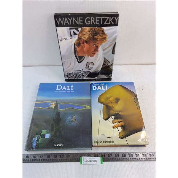 (3) Books (Dali & Wayne Gretzky)