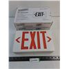 Image 1 : (2) Maintenance Warehouse Red LED Exit Signs - Unused