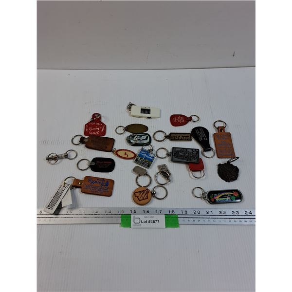 (20) Key Chains - Various