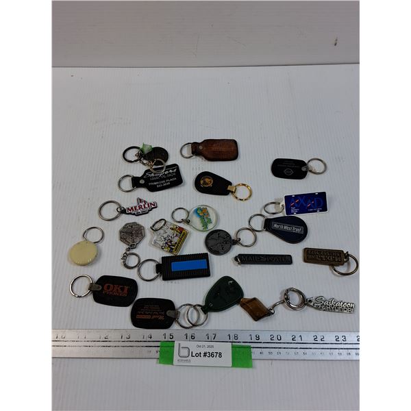 (20) Key Chains - Various