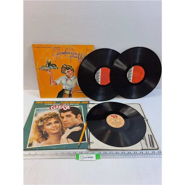 (2) Records: Grease & American Graffiti