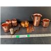 Image 1 : Copper Colored Creamers, Salt Shaker, Misc.