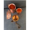 Image 2 : Copper Colored Creamers, Salt Shaker, Misc.