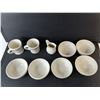 Image 2 : Stoneware Dish Lot- Mugs, Bowls, Creamer