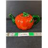 Image 1 : Tomato Style Ceramic Teapot 3.75" Tall