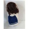 Image 2 : Porcelain Century Doll with Stand & Certificate of Authenticity 15"