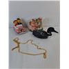 Image 2 : Ceramic Figurines, RCMP Mug, Avon Jewelry