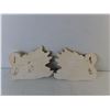 Image 2 : (2) Decorative Chalkware Swans 9.75" Long