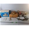 Image 1 : Vintage Humidifier- Powers On & (4) Teacups, (4) Plates