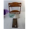 Image 2 : Wooden Spoon Rack, (2) Pyrex Bowls, Coin Bank, Misc.